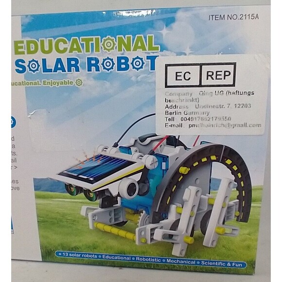 13 In 1 Educational Solar Power Robot Kit Turtle-Bot Green Energy Model - Picture 8 of 9